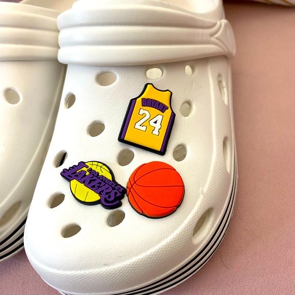Kobe Bryant Los Angeles Lakers Basketball Charms For Crocs New - Picture 3 of 3